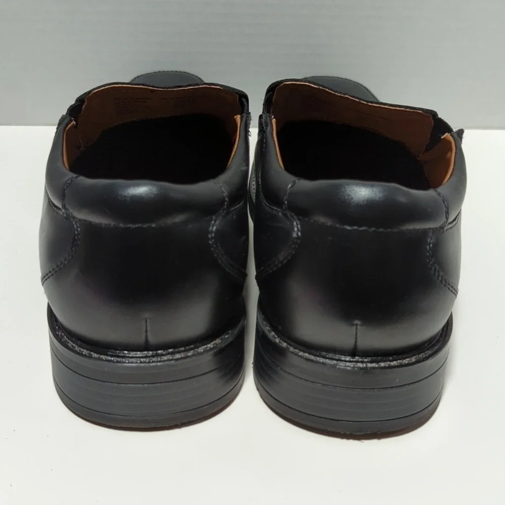 George Men's Slip On Sintetico Black Dress Shoes Size 8.5